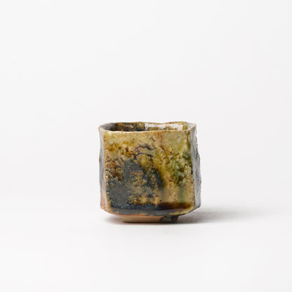 Takuya Kanamoto Oribe Glaze Guinomi Sake Cup