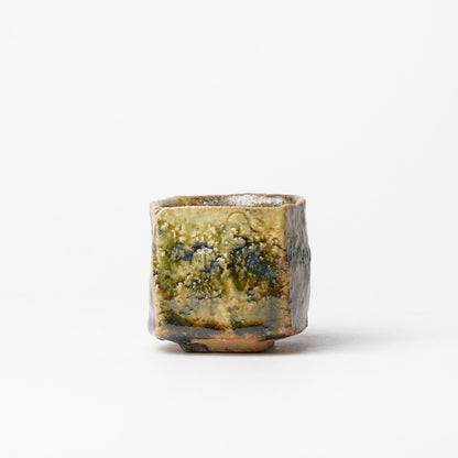 Takuya Kanamoto Oribe Glaze Guinomi Sake Cup