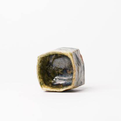 Takuya Kanamoto Oribe Glaze Guinomi Sake Cup