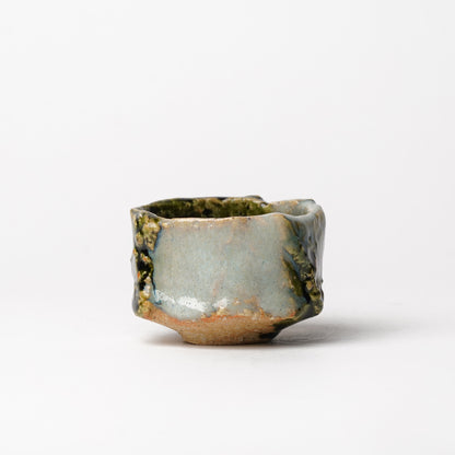 Takuya Kanamoto Oribe Glaze Guinomi Sake Cup