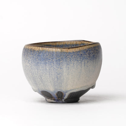 Nobuhito Nakaoka Colored Ash Glaze Cup with Silver Gold
