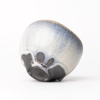 Nobuhito Nakaoka Colored Ash Glaze Cup with Silver Gold