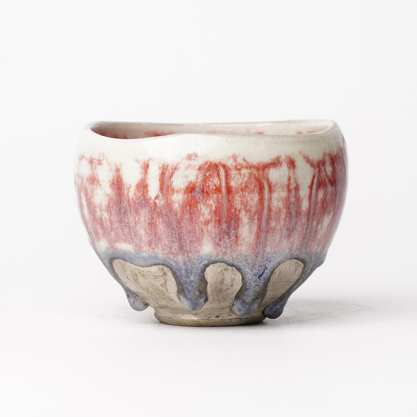 Nobuhito Nakaoka Colored Ash Glaze Cup with Silver Gold