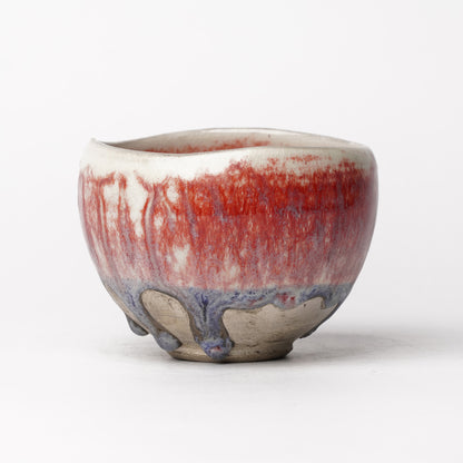 Nobuhito Nakaoka Colored Ash Glaze Cup with Silver Gold