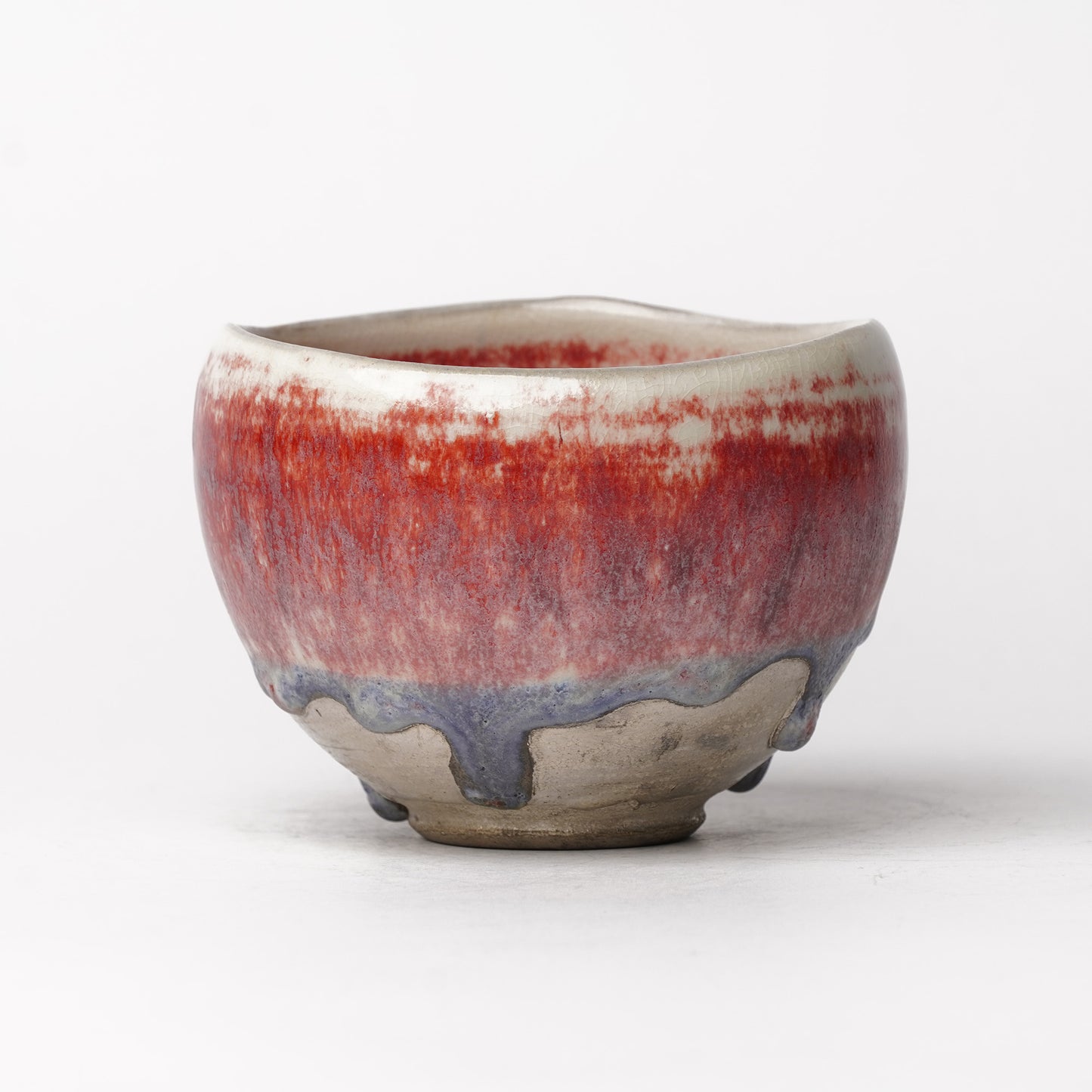Nobuhito Nakaoka Colored Ash Glaze Cup with Silver Gold