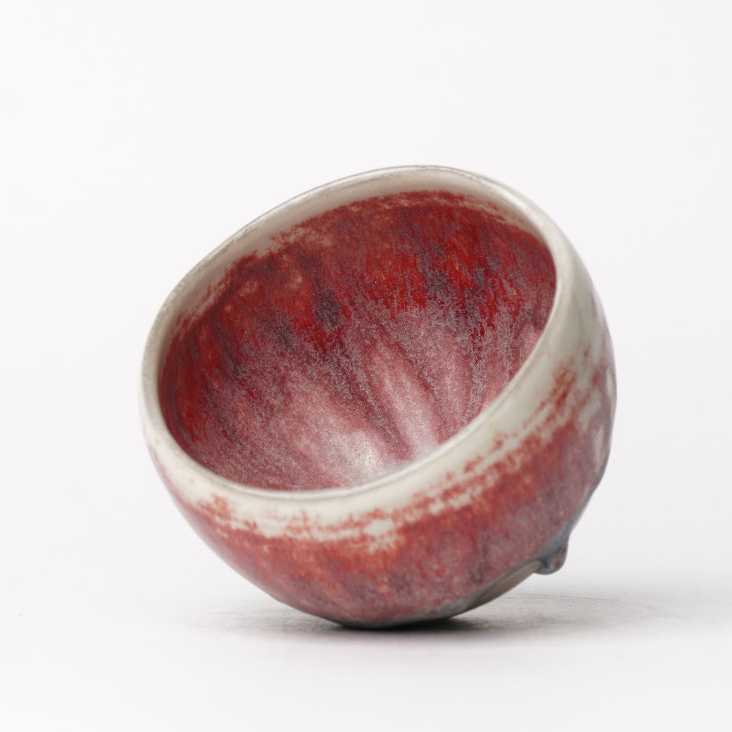 Nobuhito Nakaoka Colored Ash Glaze Cup with Silver Gold