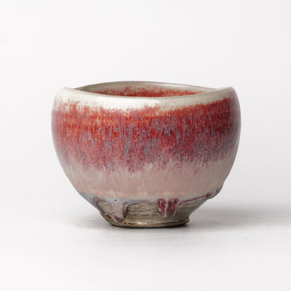 Nobuhito Nakaoka Colored Ash Glaze Cup with Silver Gold