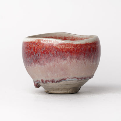 Nobuhito Nakaoka Colored Ash Glaze Cup with Silver Gold