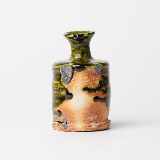 Takuya Kanamoto Oribe Glaze Tokkuri Sake Server