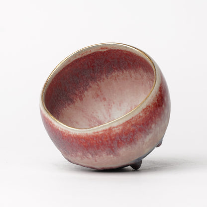 Nobuhito Nakaoka Colored Ash Glaze Cup with Silver Gold
