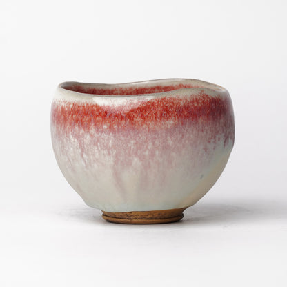 Nobuhito Nakaoka Colored Ash Glaze Cup with Silver Gold