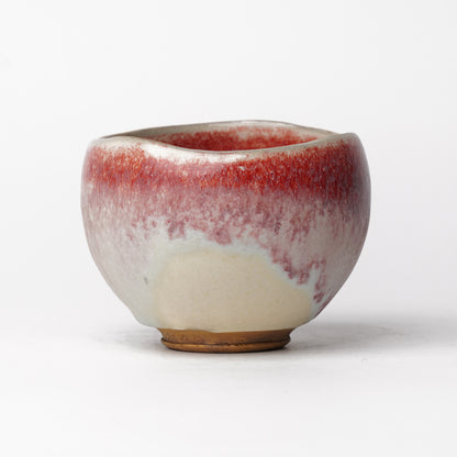 Nobuhito Nakaoka Colored Ash Glaze Cup with Silver Gold
