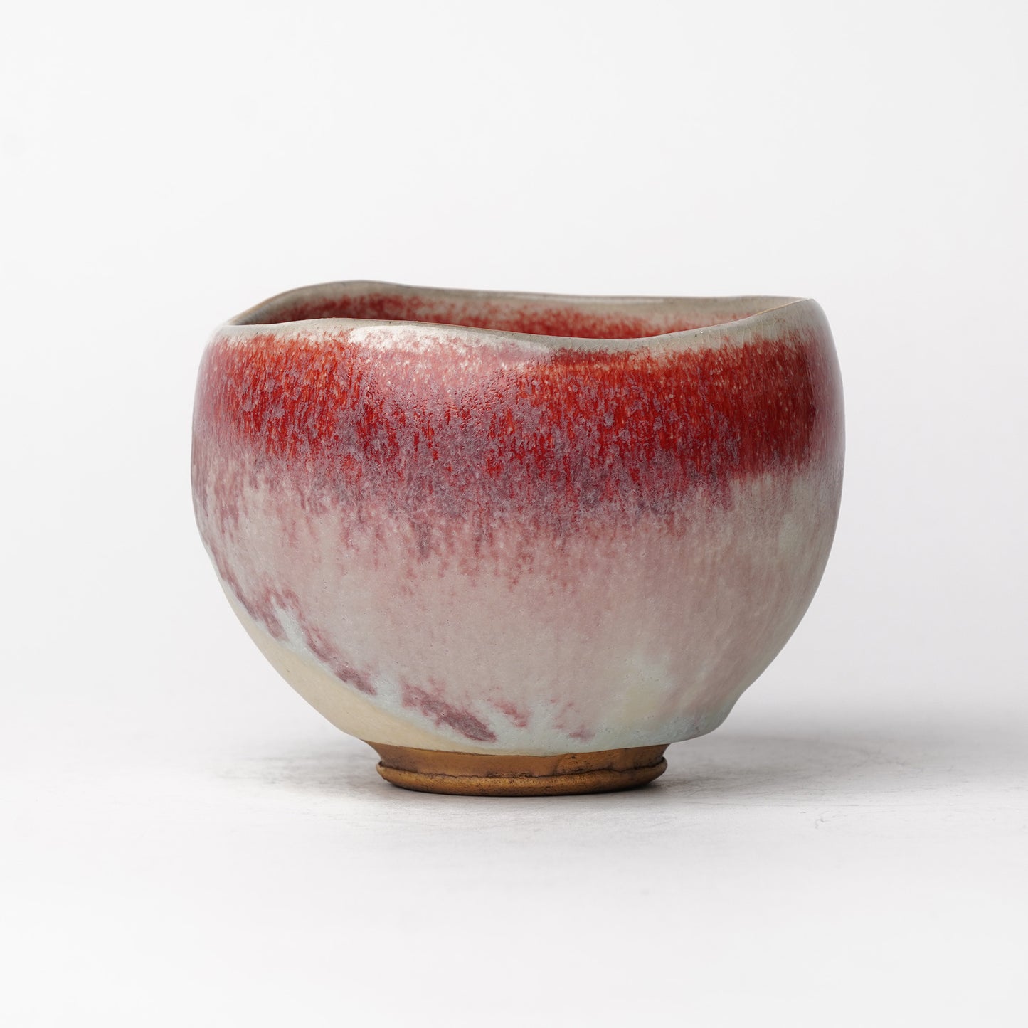 Nobuhito Nakaoka Colored Ash Glaze Cup with Silver Gold