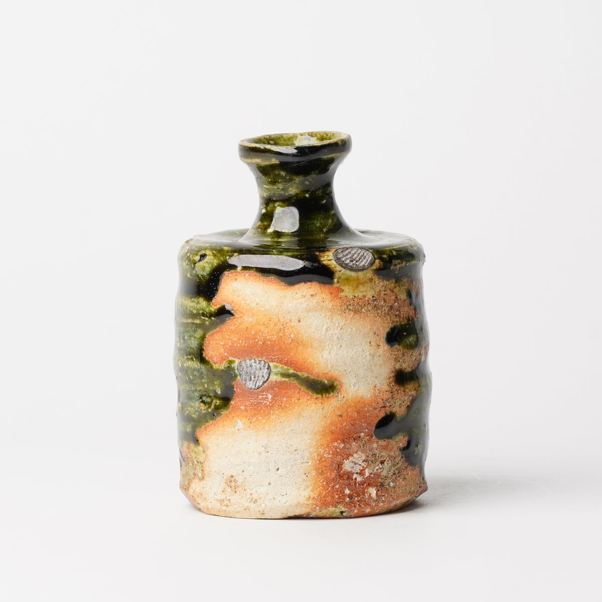 Takuya Kanamoto Oribe Glaze Tokkuri Sake Server