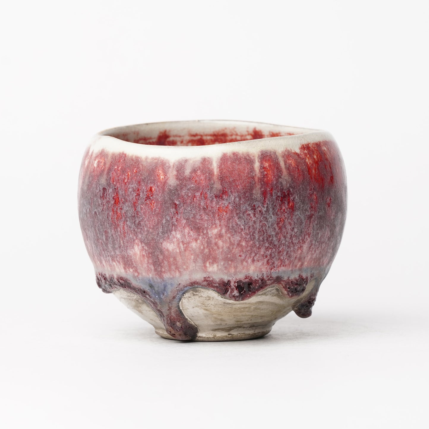 Nobuhito Nakaoka Colored Ash Glaze Cup with Silver Gold