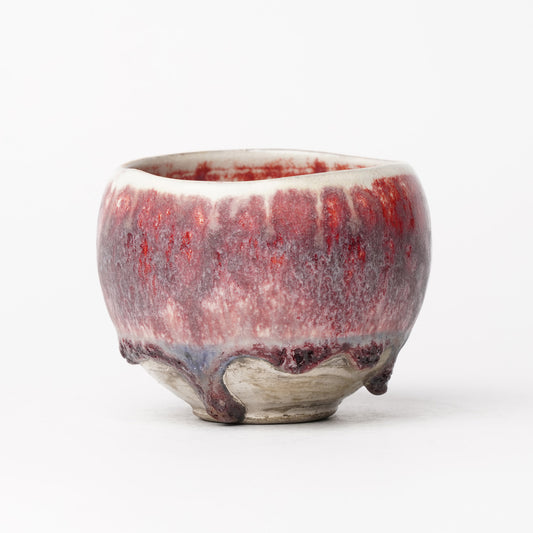 Nobuhito Nakaoka Colored Ash Glaze Cup with Silver Gold