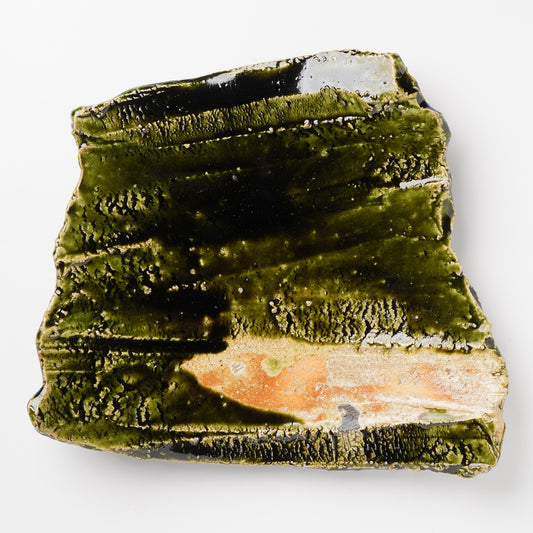 Takuya Kanamoto Oribe Glaze Trapezoid Plate