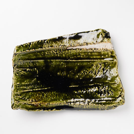 Takuya Kanamoto Oribe Glaze Trapezoid Plate