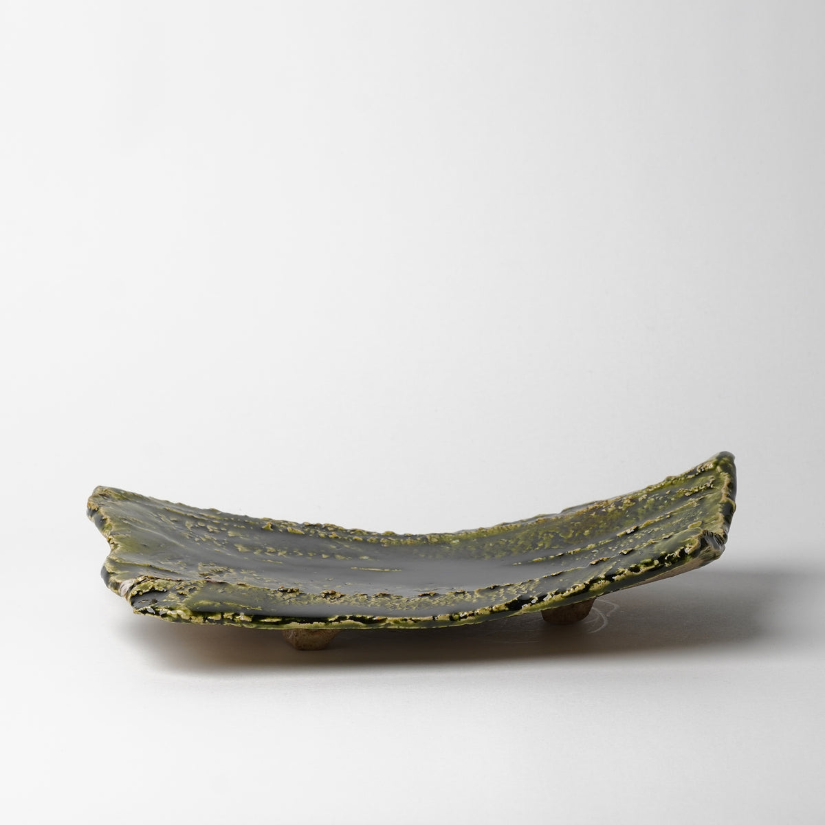 Takuya Kanamoto Oribe Glaze Trapezoid Plate