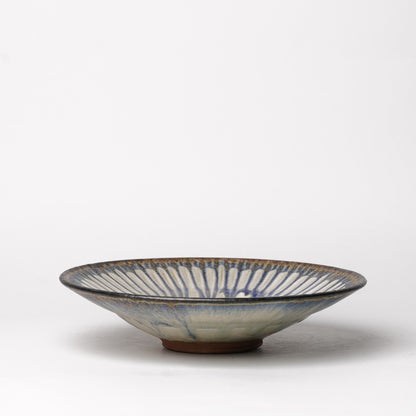 Nobuhito Nakaoka Colored Ash Glaze Shallow Bowl