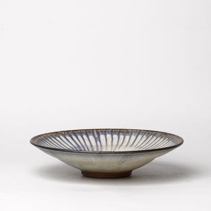 Nobuhito Nakaoka Colored Ash Glaze Shallow Bowl