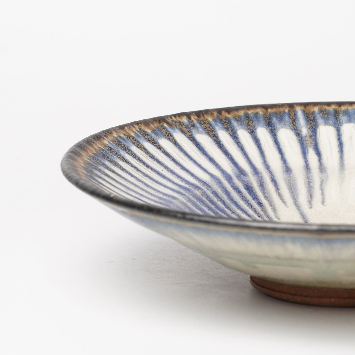 Nobuhito Nakaoka Colored Ash Glaze Shallow Bowl