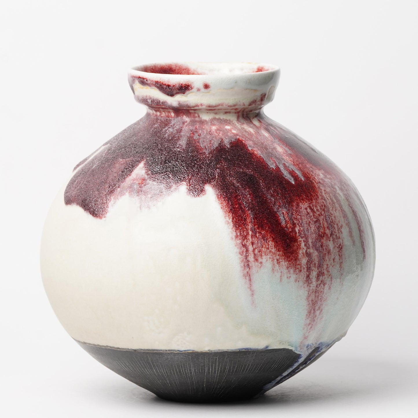 Nobuhito Nakaoka Colored Ash Glaze Vase