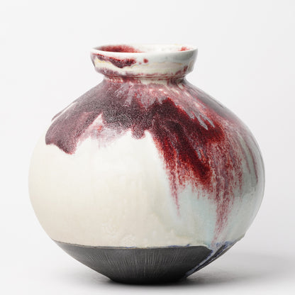 Nobuhito Nakaoka Colored Ash Glaze Vase