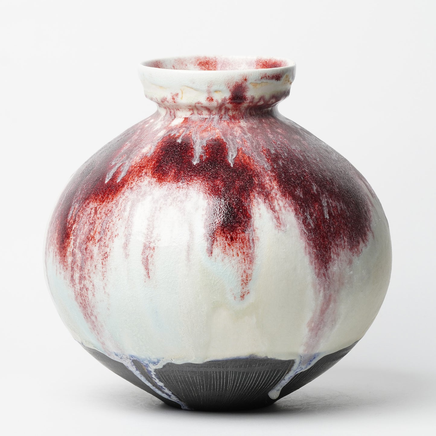Nobuhito Nakaoka Colored Ash Glaze Vase