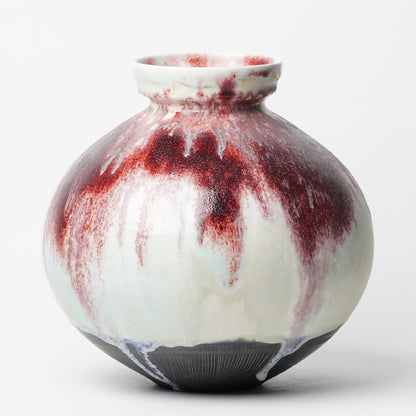 Nobuhito Nakaoka Colored Ash Glaze Vase