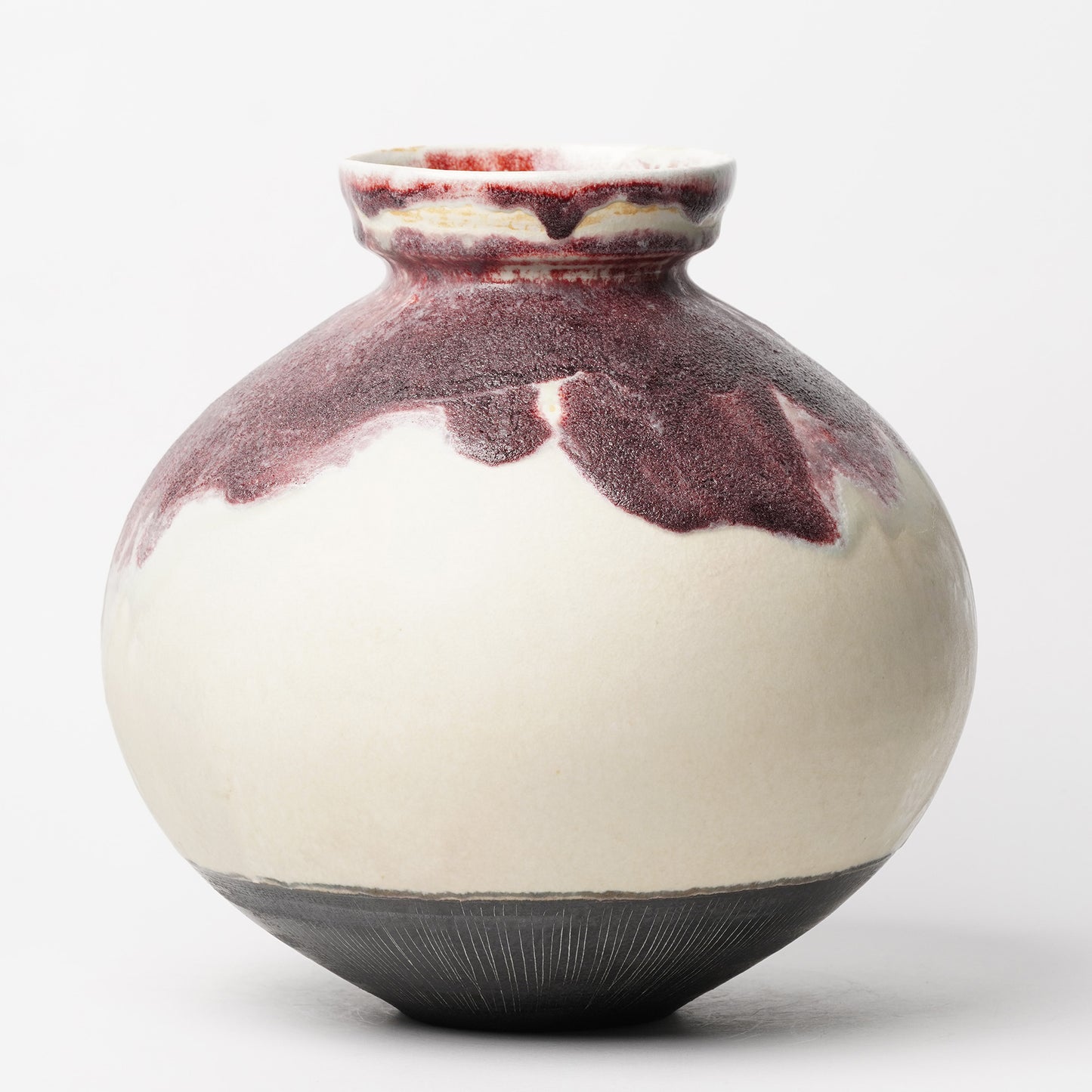 Nobuhito Nakaoka Colored Ash Glaze Vase