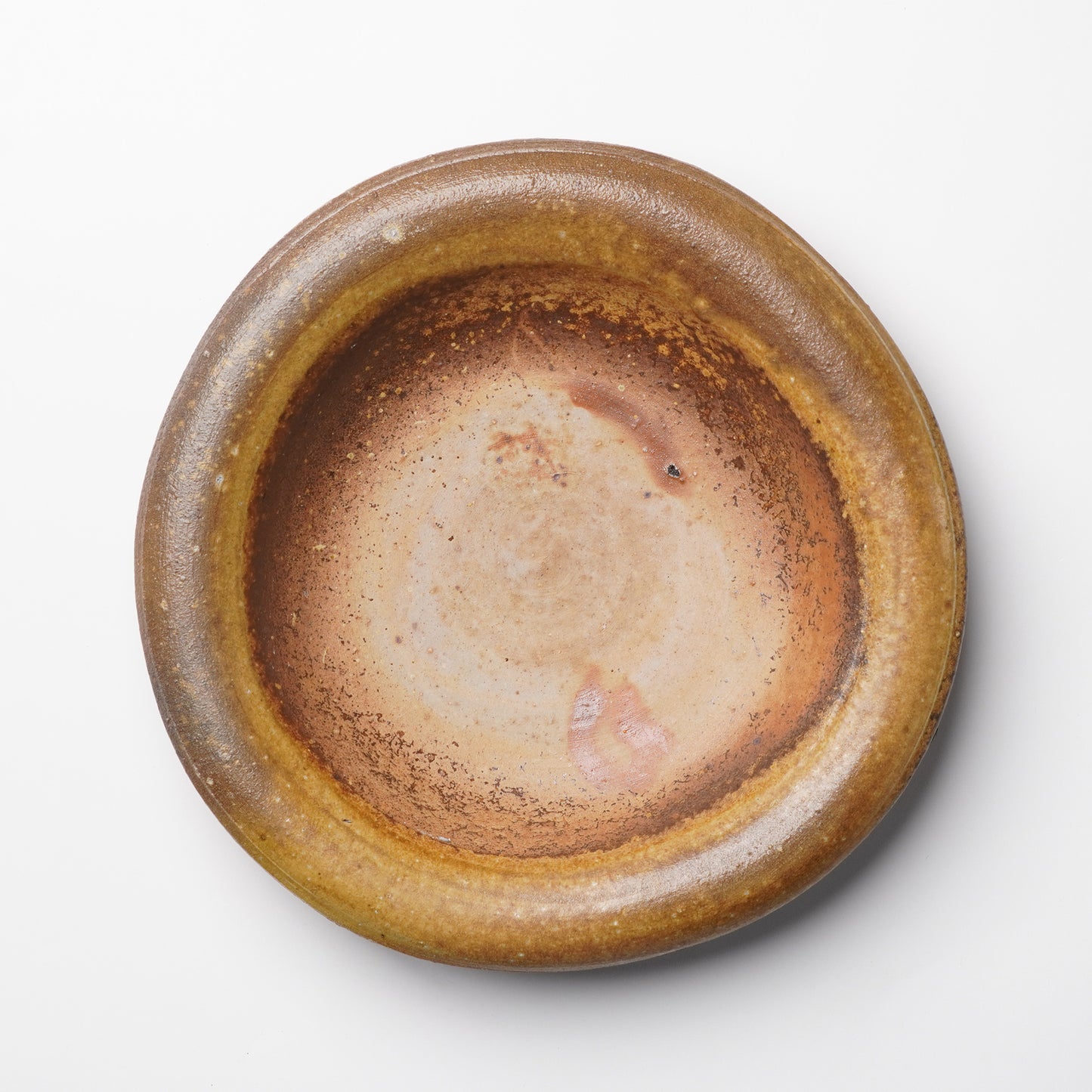 Ichiro Mori Dinner Rim Plate Bizen Woodfired