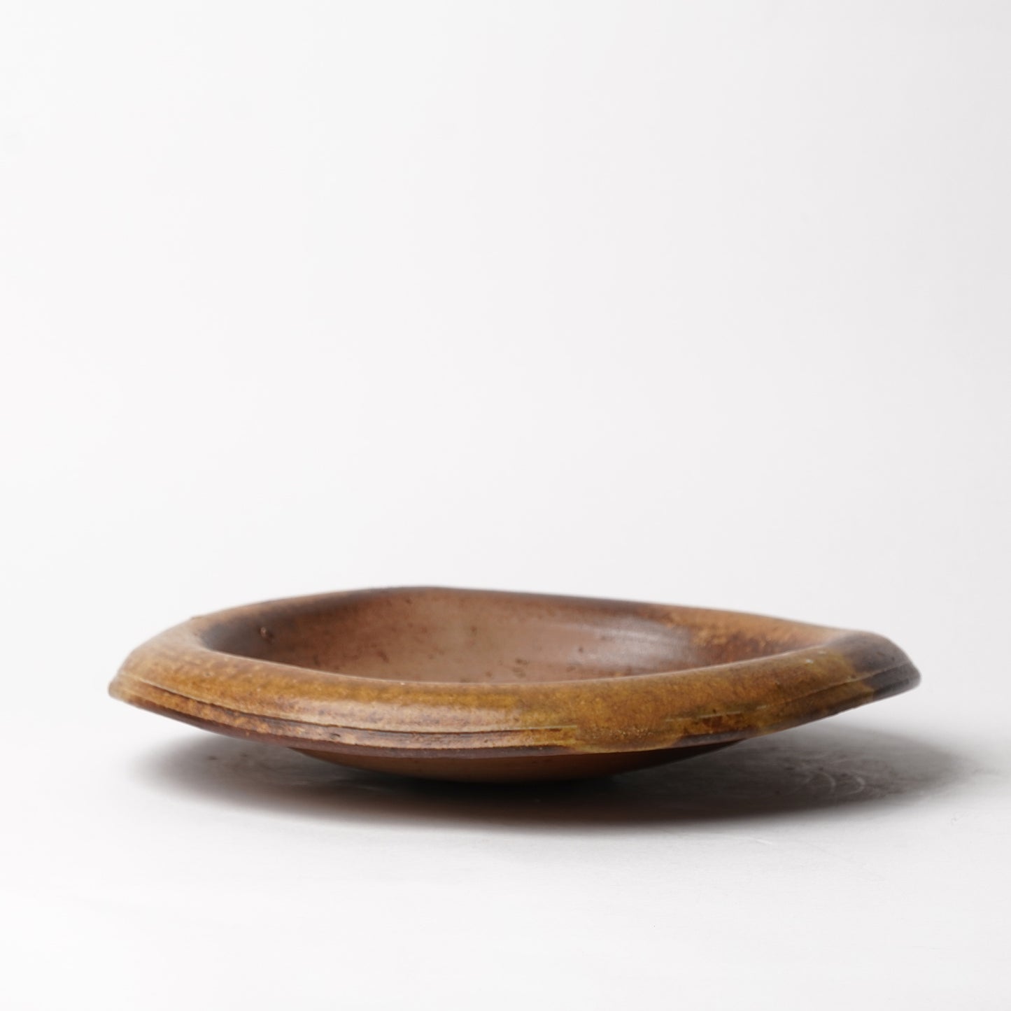 Ichiro Mori Dinner Rim Plate Bizen Woodfired