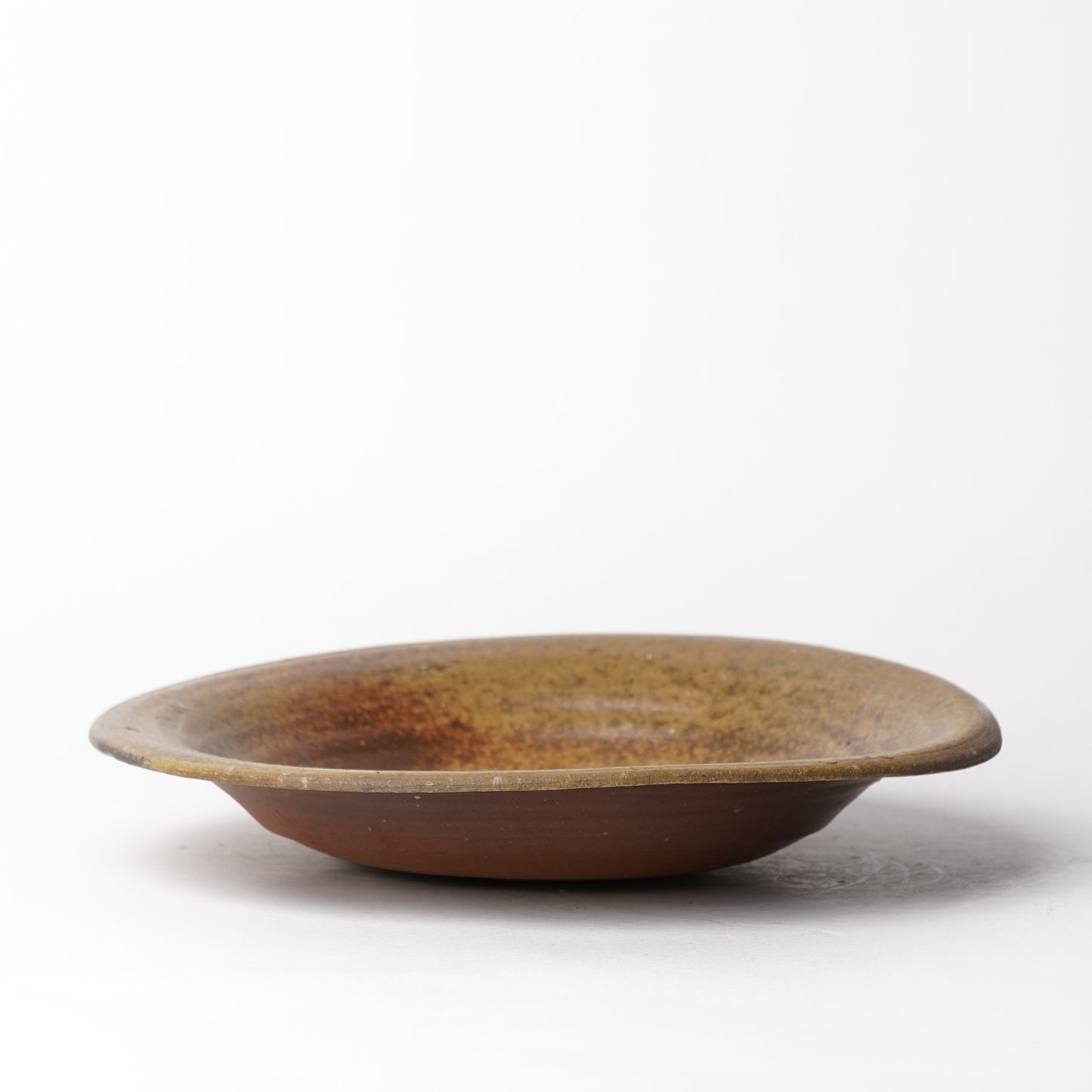 Ichiro Mori Dinner Rim Plate Bizen Woodfired
