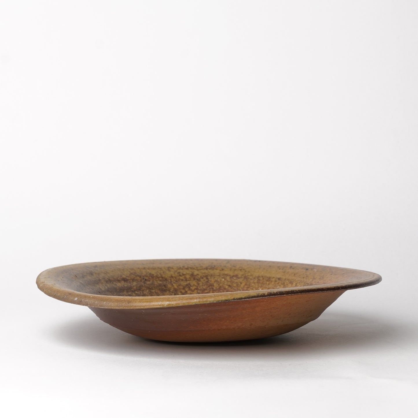 Ichiro Mori Dinner Rim Plate Bizen Woodfired