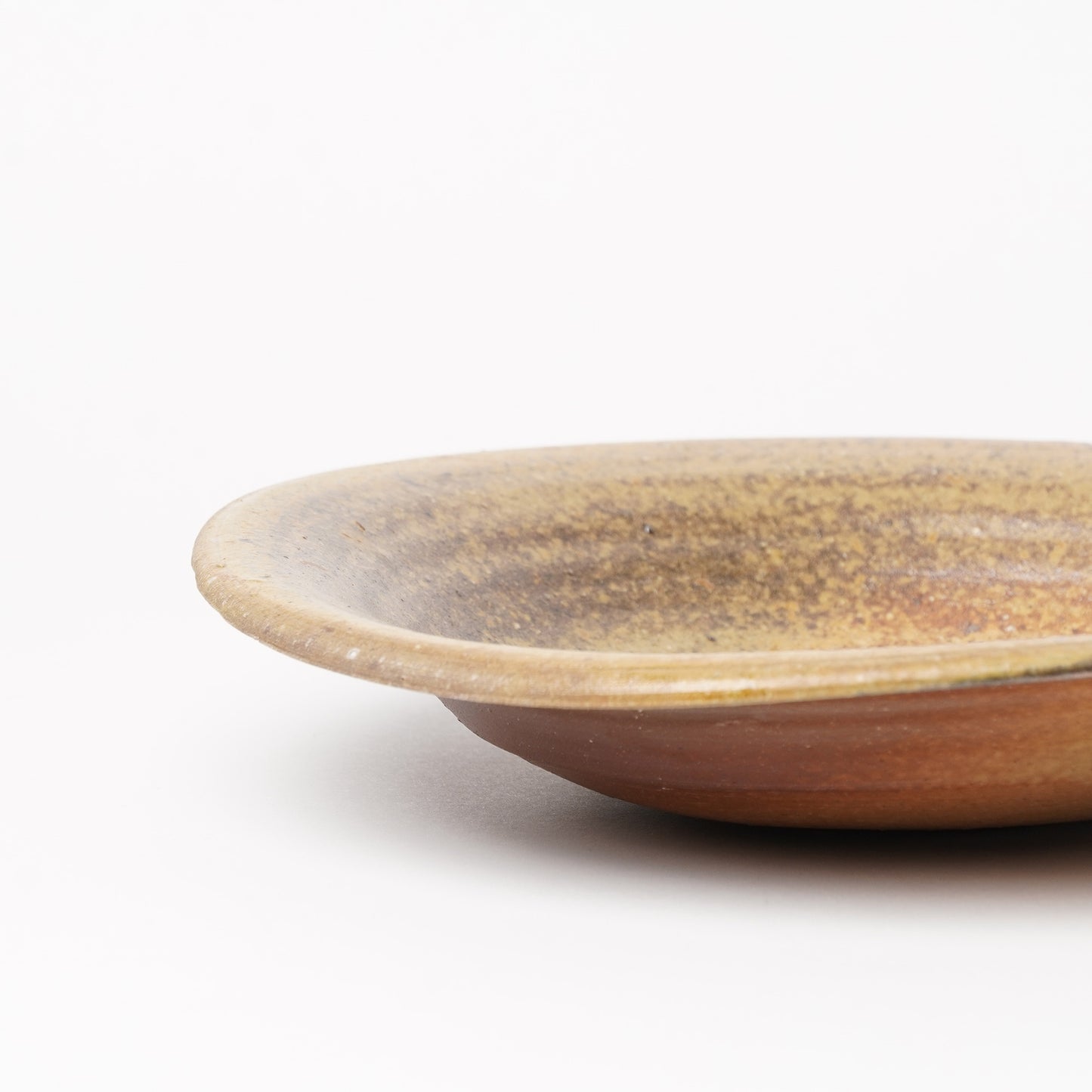 Ichiro Mori Dinner Rim Plate Bizen Woodfired