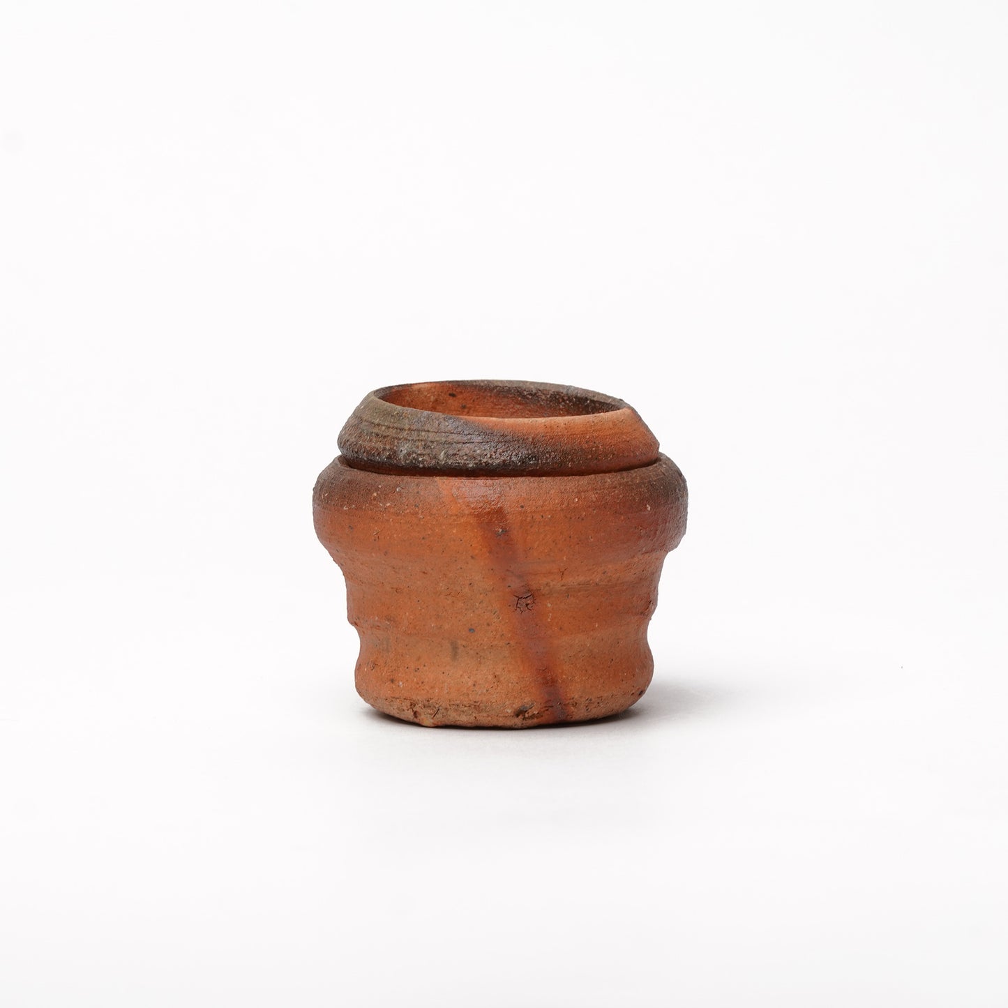 Ichiro Mori Spice Mill With lid Pestle Bizen Woodfired