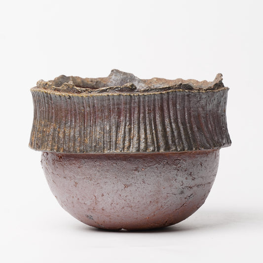 Ichiro Mori planter L Bizen Woodfired