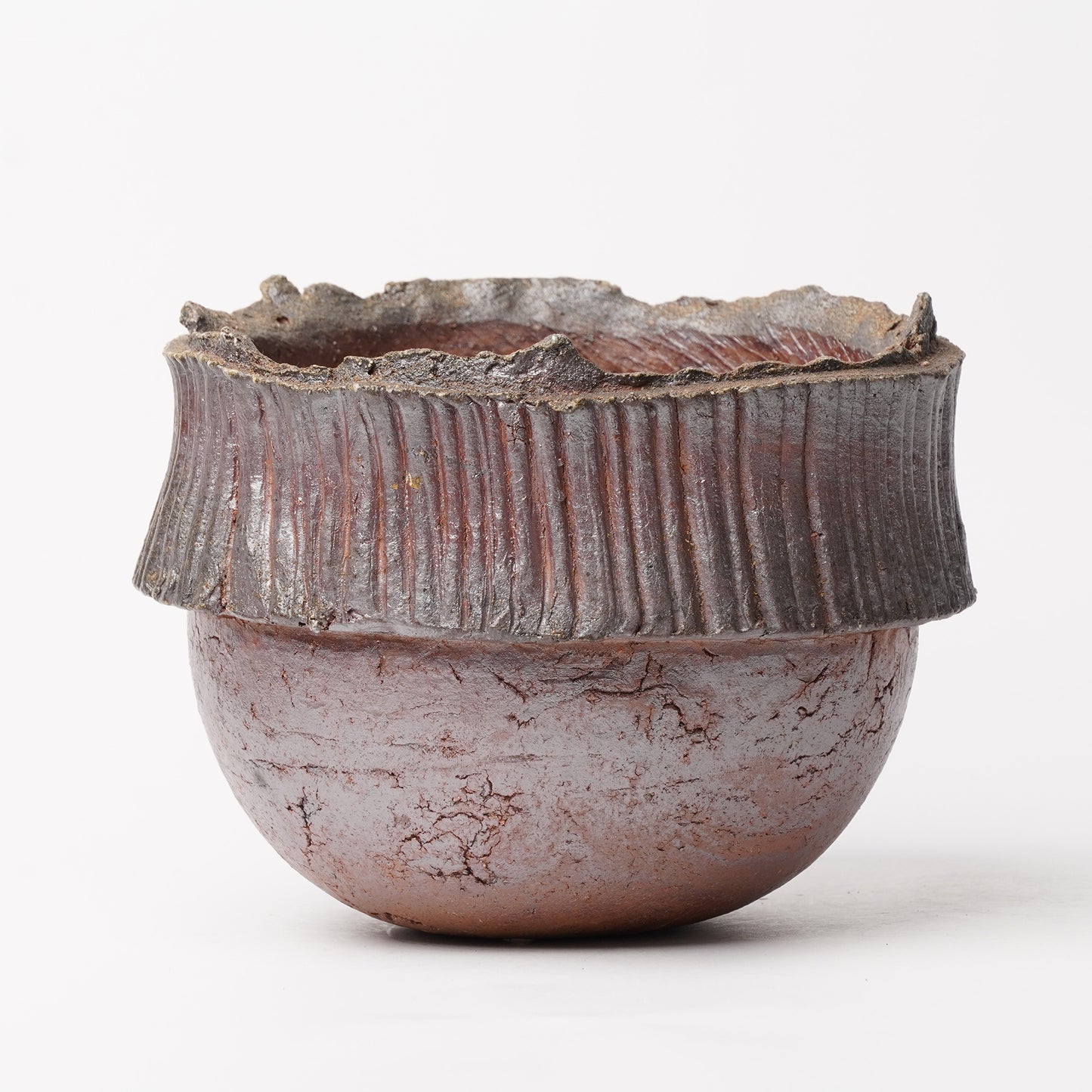 Ichiro Mori planter L Bizen Woodfired