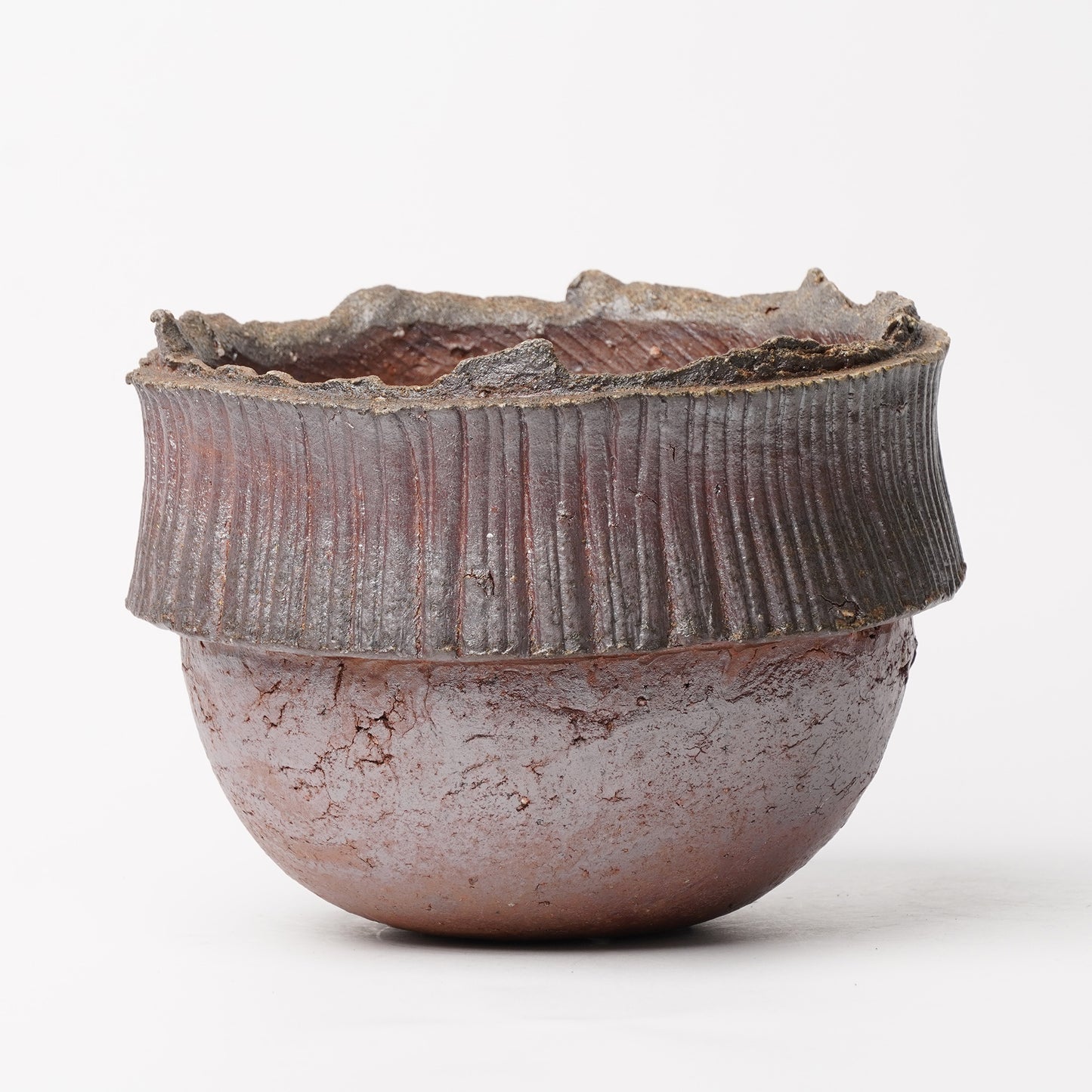 Ichiro Mori planter L Bizen Woodfired