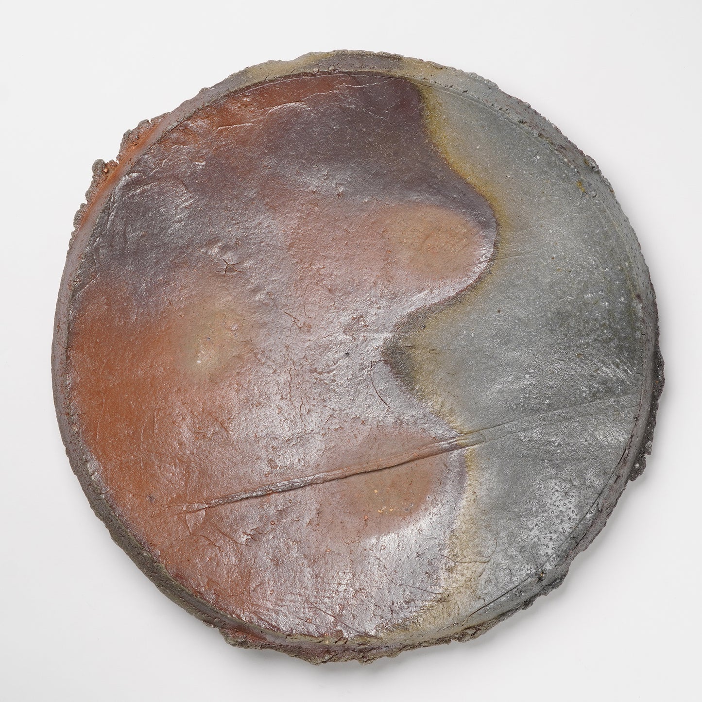 Ichiro Mori Large Plate Bizen Woodfired