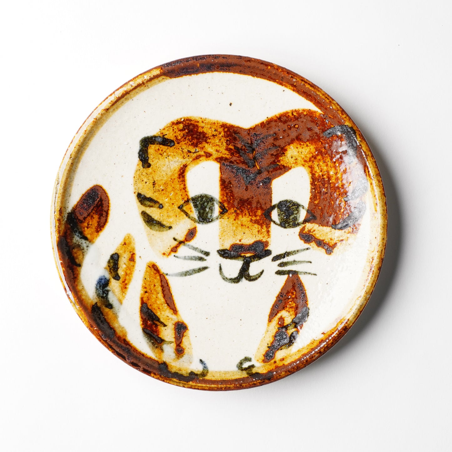 Ceramic Art Studio Okumura Cat Plate S