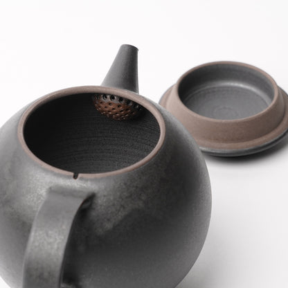 Hands of Mino Exhibition Tatsuya Hattori Tea Pot Black Glaze