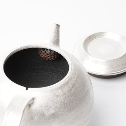 Hands of Mino Exhibition Tatsuya Hattori Tea Pot with silver
