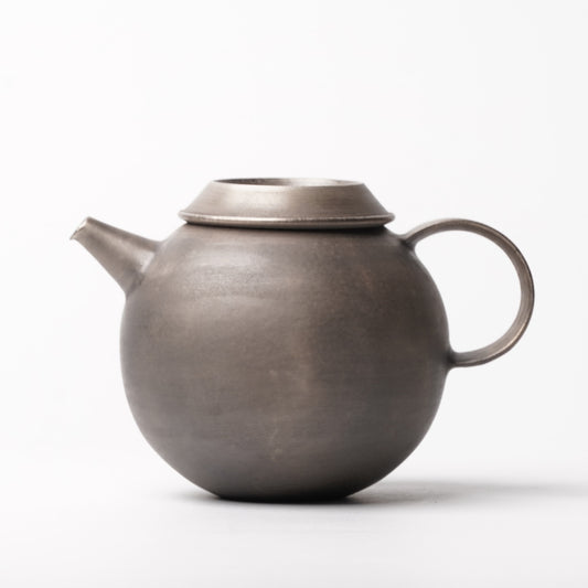 Hands of Mino Exhibition Tatsuya Hattori Tea Pot with silver