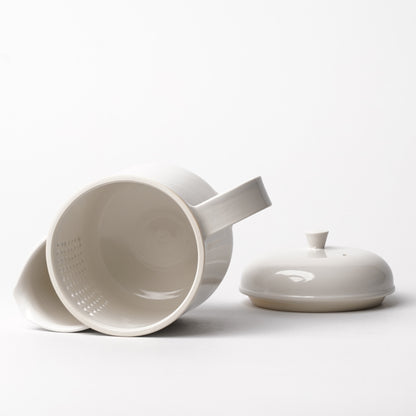 Hands of Mino Exhibition Tatsuya Hattori Tea Pot White Glaze