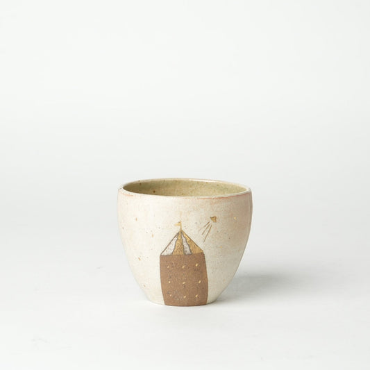 Izumi Sakai Yunomi Tea Cup with gold