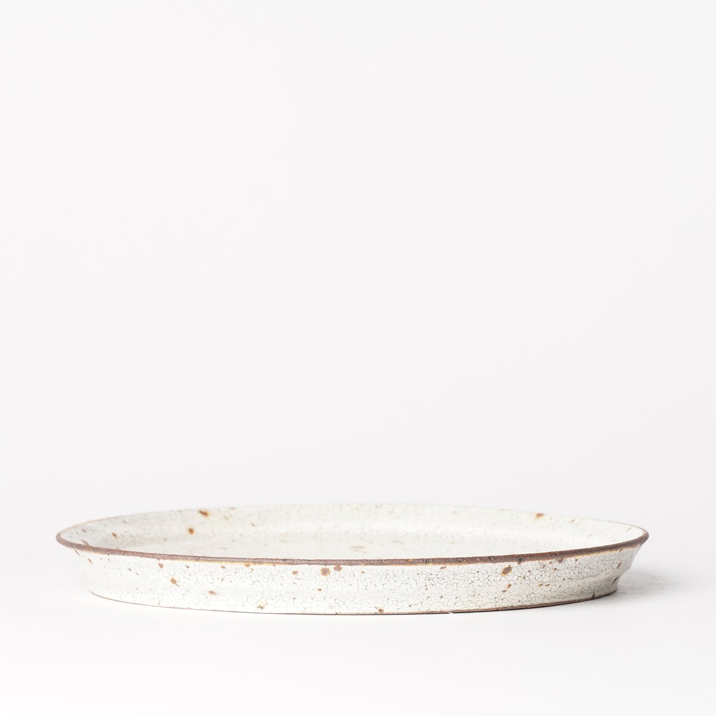 Futoshi Yamashita Volcanic Pottery White Plate