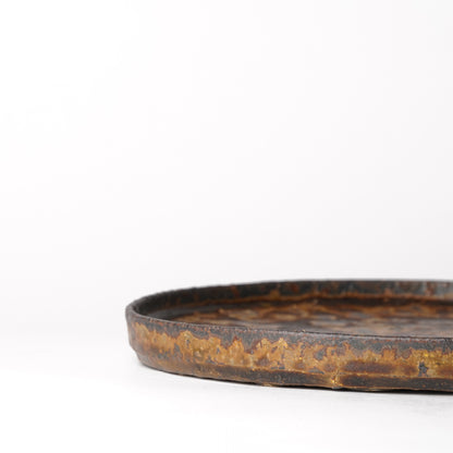 Futoshi Yamashita Volcanic Pottery Dinner Plate
