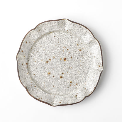 Futoshi Yamashita Volcanic Pottery White Rinka Plate